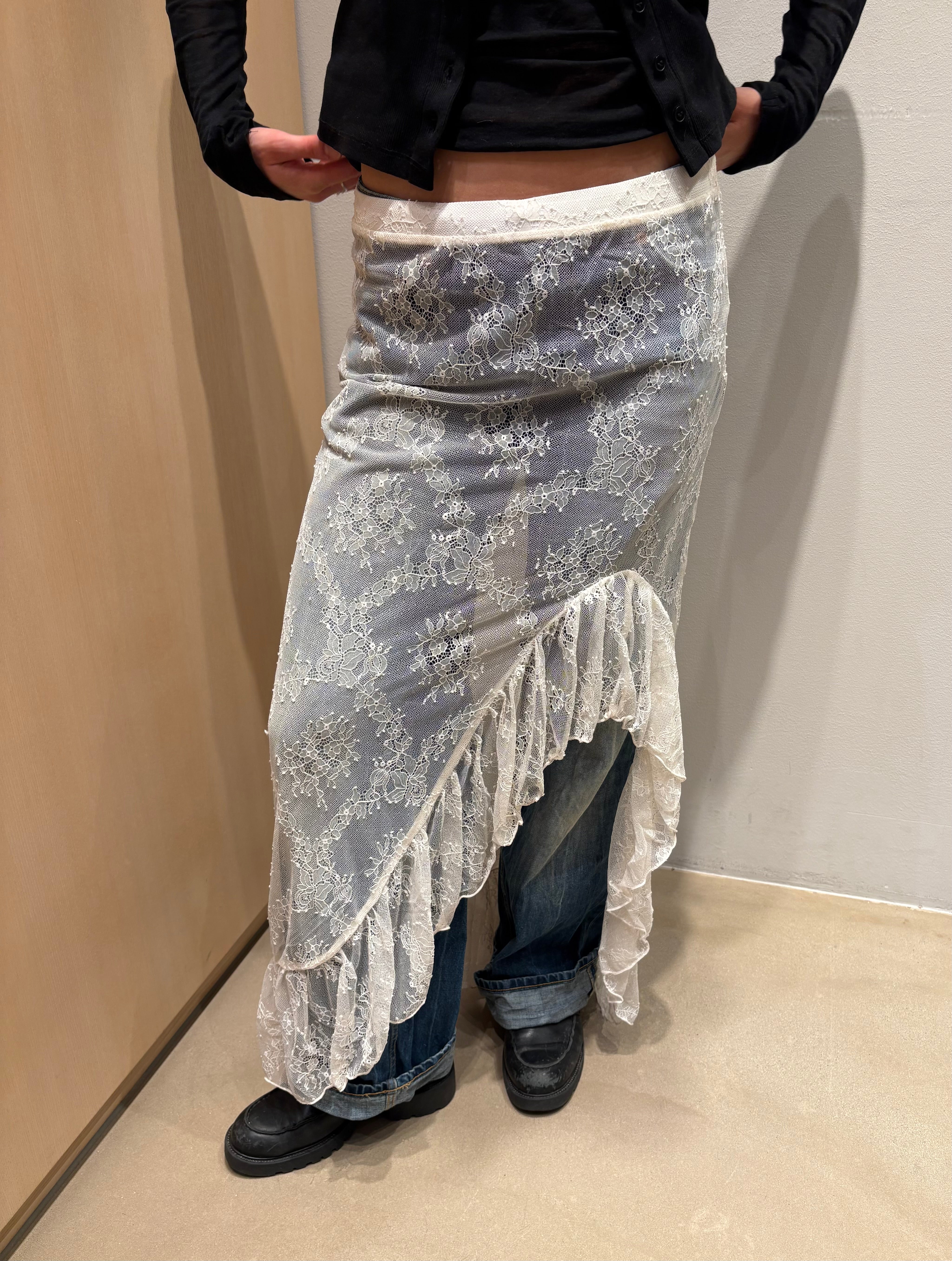 NMLUCIA Long Skirt - Cloud Dancer